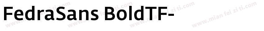 FedraSans BoldTF字体转换